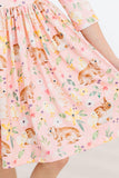 Chicks & Bunnies Ruffle Twirl Dress - Aaria Tees Aaria Tees