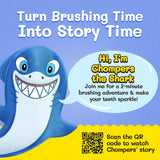 Chompers the Shark Toothbrush for Kids With Bonus Brush Head Aaria Tees