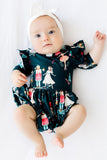 Christmas Ballet Twirl Flutter Bodysuit - Aaria Tees Aaria Tees