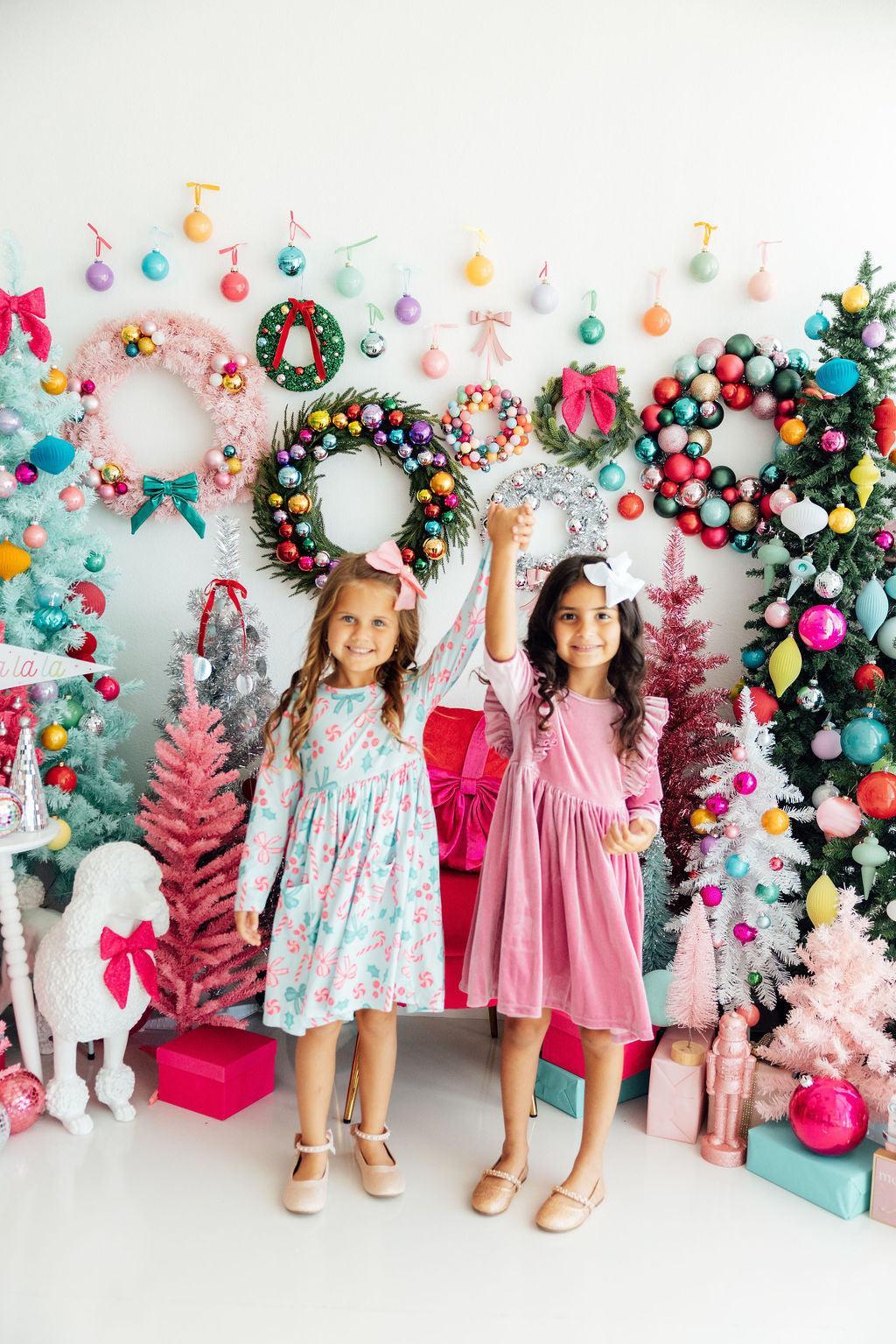 Christmas Cheer L/S Pocket Twirl Dress - Aaria Tees Aaria Tees