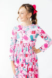 Christmas Cowgirl L/S Pocket Twirl Dress - Aaria Tees Aaria Tees