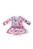 Christmas Cowgirl L/S Twirl Bodysuit - Aaria Tees Aaria Tees
