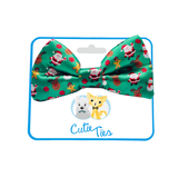 Christmas Festive Green Holiday Dog Bow Tie Aaria Tees
