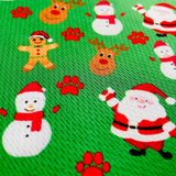 Christmas Festive Green Holiday Tie On Dog Bandana Aaria Tees