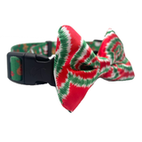 Christmas Tie Dye Dog Bow Tie Aaria Tees