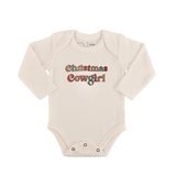 long sleeve graphic bodysuit | christmas cowgirl - Aaria Tees Aaria Tees