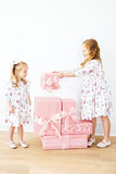 Clara's Christmas 3/4 Sleeve Ruffle Twirl Dress - Aaria Tees Aaria Tees