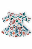 Classic Christmas Twirl Flutter Bodysuit - Aaria Tees Aaria Tees