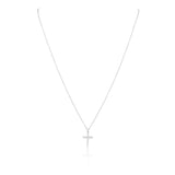 Classic CZ Cross Necklace Aaria Tees