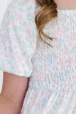 Cloud 9 Smocked Ruffle Dress - Aaria Tees Aaria Tees