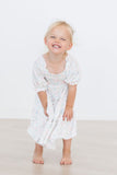 Cloud 9 Smocked Ruffle Dress - Aaria Tees Aaria Tees