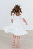 Cloud 9 Smocked Ruffle Dress - Aaria Tees Aaria Tees