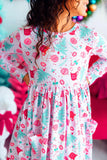 Cocoa Kisses L/S Pocket Twirl Dress - Aaria Tees Aaria Tees