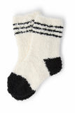 Coconut/Black Sporty Cozy Socks - Aaria Tees Aaria Tees
