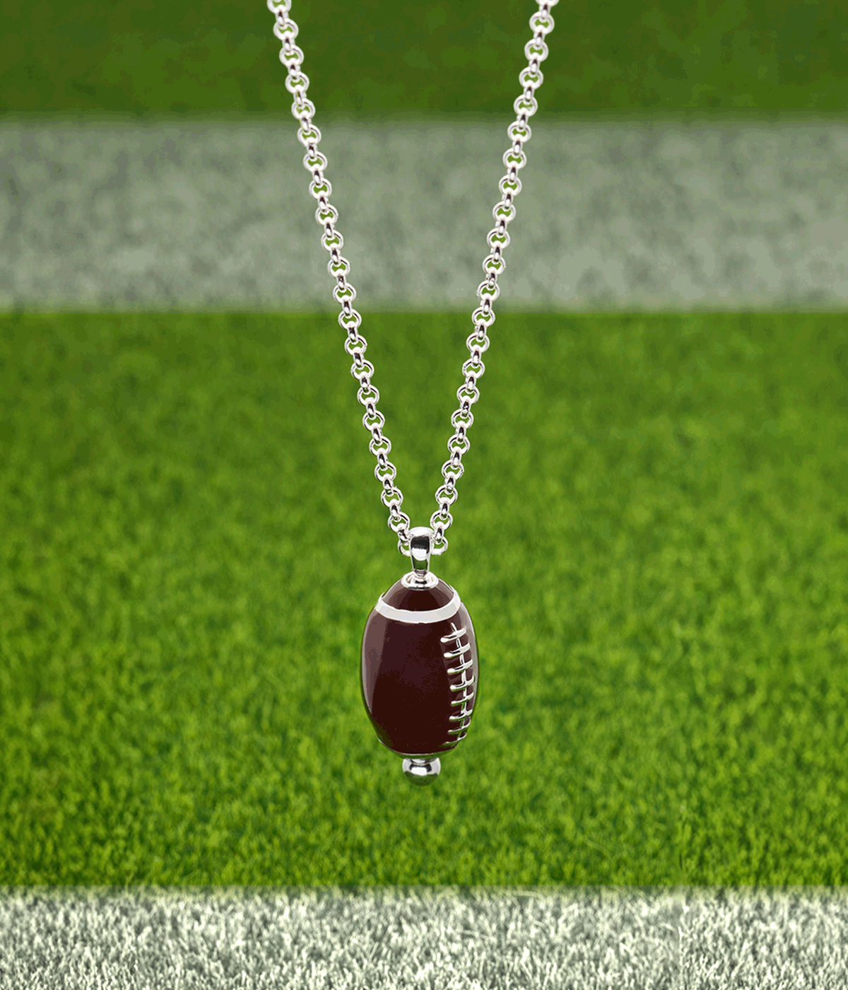 Football Spinner Pendant - Aaria Tees Aaria Tees