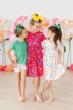 Colorful Dots Twirl Shorts - Aaria Tees Aaria Tees