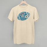 Floral Football Blue Aaria Tees
