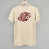 Floral Football Maroon Aaria Tees