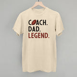 Coach Dad Legend (Football) Aaria Tees