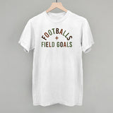 Footballs And Field Goals Aaria Tees