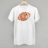 Floral Football Orange Aaria Tees