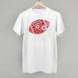 Floral Football Red Aaria Tees