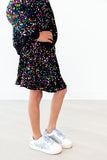 Confetti Velvet Sequin Twirl Skort - Aaria Tees Aaria Tees