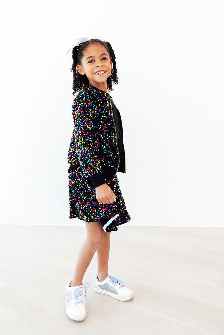 Confetti Velvet Sequin Jacket - Aaria Tees Aaria Tees