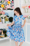 Country Blooms S/S Pocket Twirl Dress - Aaria Tees Aaria Tees