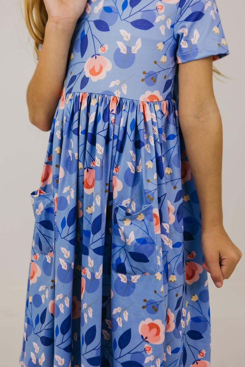 Country Blooms S/S Pocket Twirl Dress - Aaria Tees Aaria Tees