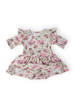 Cowgirl Cutie 3/4 Sleeve Flutter Twirl Bodysuit - Aaria Tees Aaria Tees