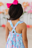 Crab Walk Ruffle Cross Back Dress - Aaria Tees Aaria Tees