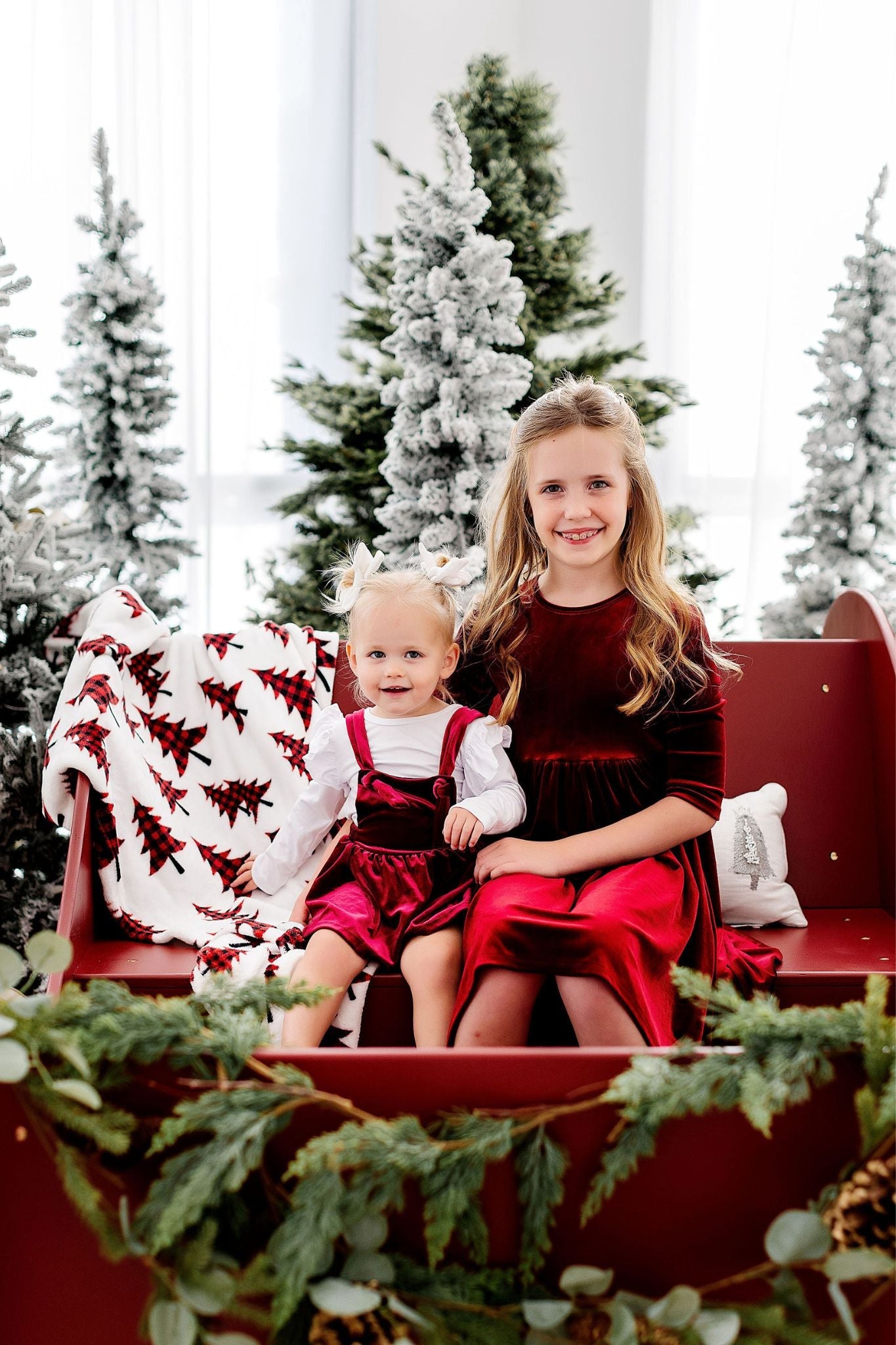 Cranberry Velvet Twirl Dress - Aaria Tees Aaria Tees