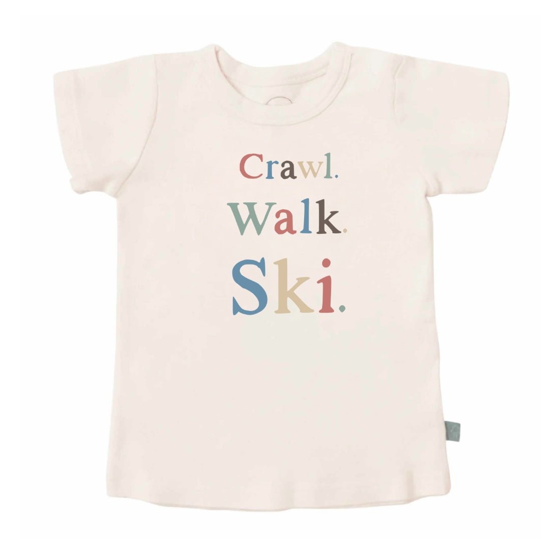 graphic tee | crawl walk ski - Aaria Tees Aaria Tees