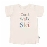 graphic tee | crawl walk ski - Aaria Tees Aaria Tees