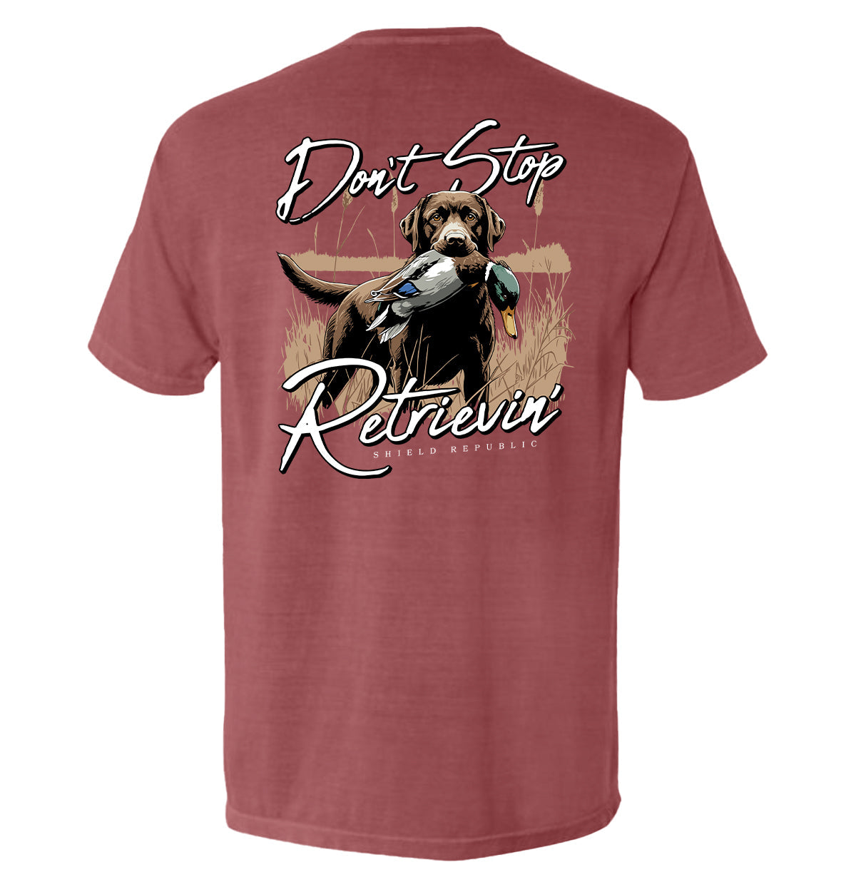Don't Stop Retrievin' Chocolate Lab - Aaria Tees Aaria Tees