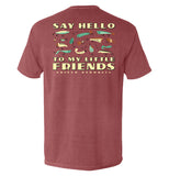Say Hello to My Little Friends Green Aaria Tees