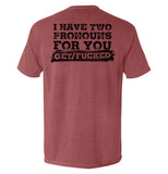 I Have Two Pronouns For You Get/Fucked Aaria Tees