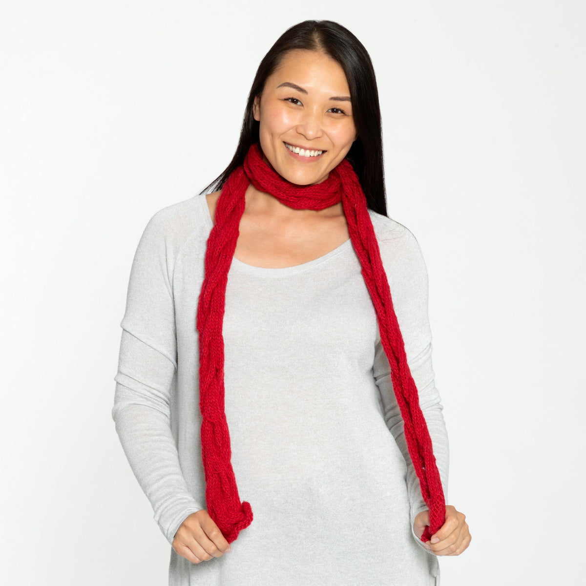 Cable Knit Scarf - Aaria Tees