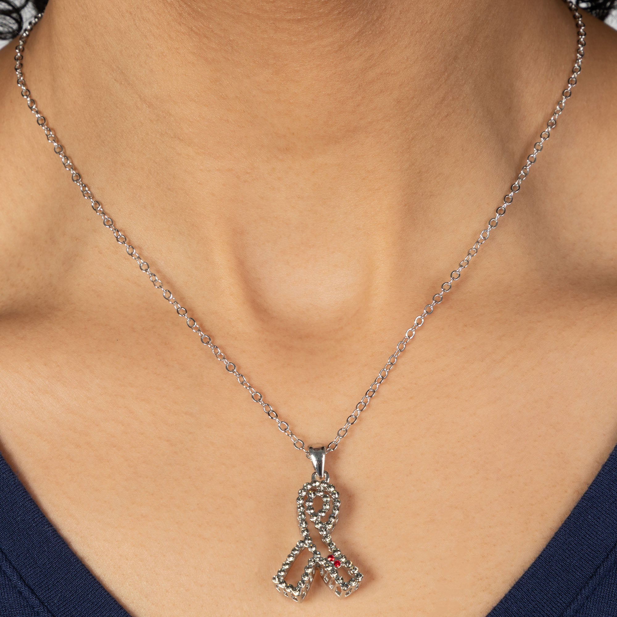 Outstanding Crystal Diabetes Awareness Necklace - Aaria Tees Aaria Tees