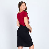 Organic Layered Pencil Skirt - Aaria Tees Aaria Tees