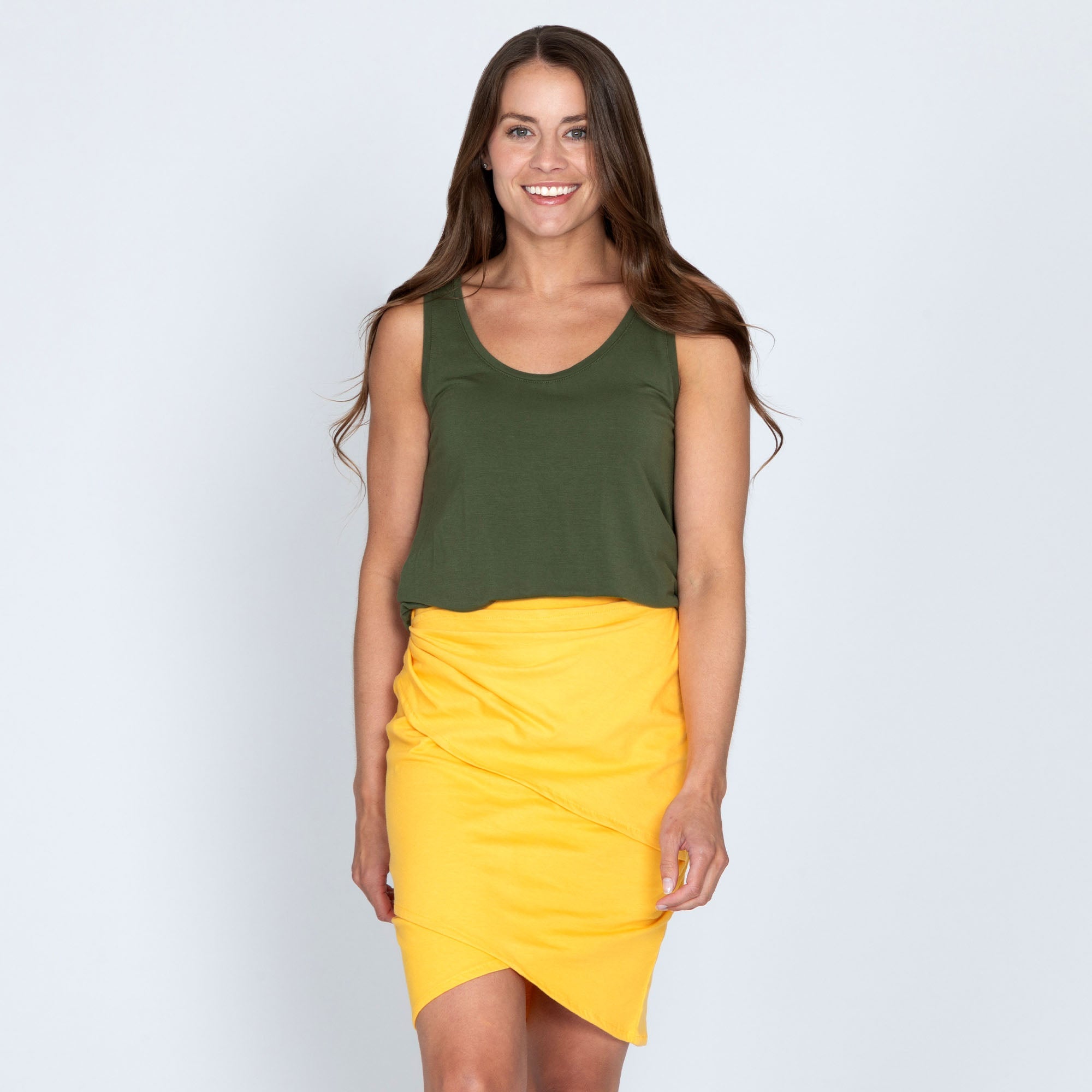 Organic Layered Pencil Skirt - Aaria Tees Aaria Tees