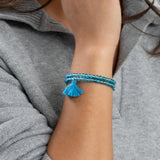 Taj Tassel Glass Bead Bracelet - Aaria Tees Aaria Tees