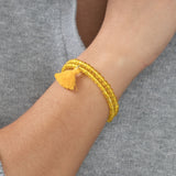 Taj Tassel Glass Bead Bracelet - Aaria Tees Aaria Tees