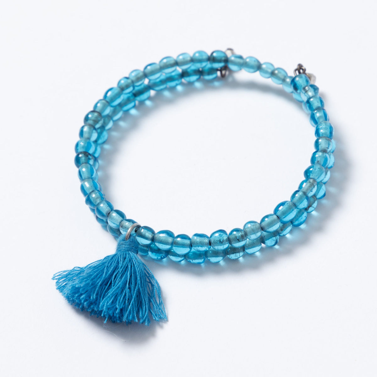 Taj Tassel Glass Bead Bracelet - Aaria Tees