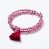 Taj Tassel Glass Bead Bracelet - Aaria Tees Aaria Tees