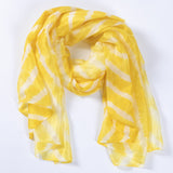 Tie-Dye Stripe Silk Scarf - Aaria Tees Aaria Tees