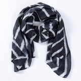 Tie-Dye Stripe Silk Scarf - Aaria Tees Aaria Tees