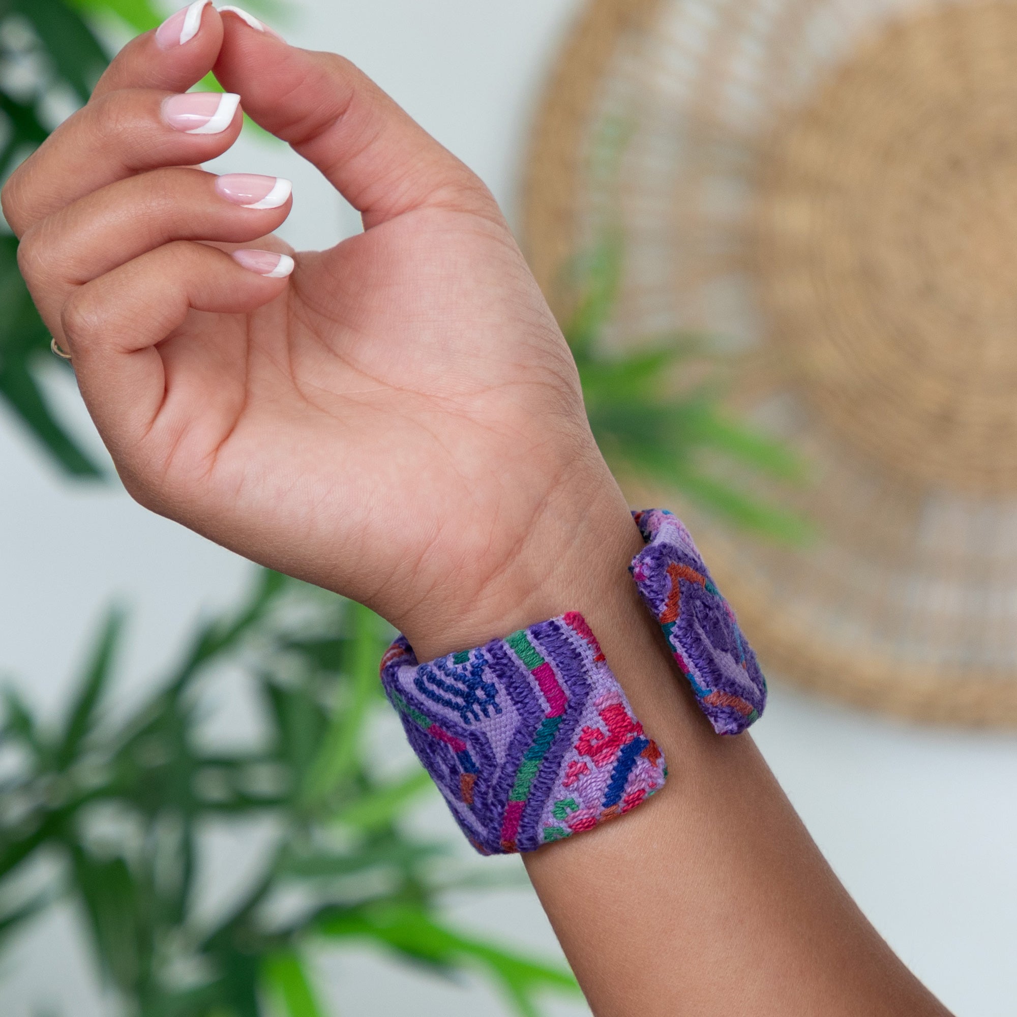 Upcycled Huipil Cuff - Aaria Tees Aaria Tees