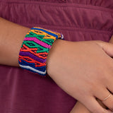 Upcycled Huipil Cuff - Aaria Tees Aaria Tees